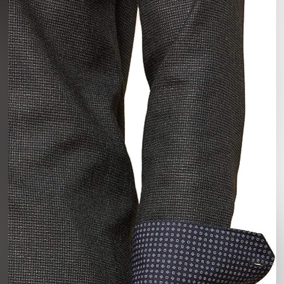 Ted Baker NWT Velos Textured Geo Print Slim Fit Button Down Shirt in Grey XS / 1 - Picture 3 of 8